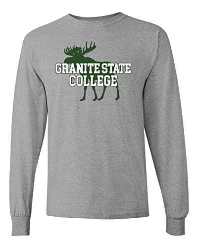 Granite State College Long Sleeve T-Shirt - Sport Grey