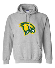 Load image into Gallery viewer, Fitchburg State Mascot Head Hooded Sweatshirt - Sport Grey
