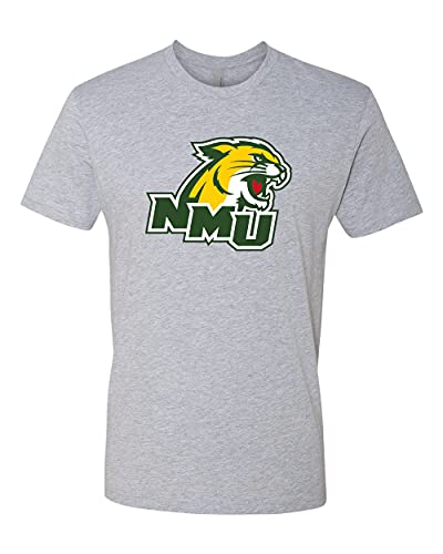 Northern Michigan NMU Angled Exclusive Soft Shirt - Heather Gray