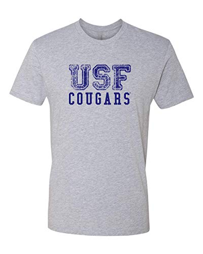 Saint Francis USF Cougars Blue Ink Exclusive Soft Shirt - Heather Gray