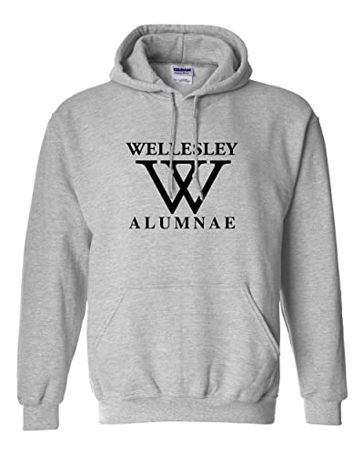 Wellesley College Alumni Hooded Sweatshirt - Sport Grey