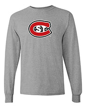 Load image into Gallery viewer, St Cloud State Full Color C Long Sleeve T-Shirt - Sport Grey
