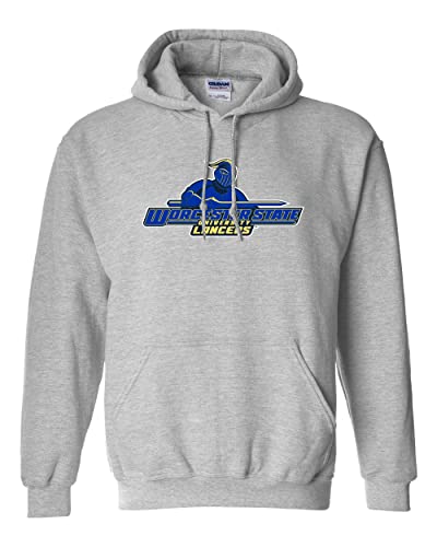 Worcester State University Lancers Hooded Sweatshirt - Sport Grey