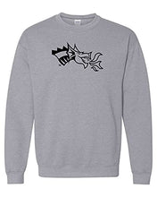Load image into Gallery viewer, Drexel University Dragon Head 1 Color Crewneck Sweatshirt - Sport Grey

