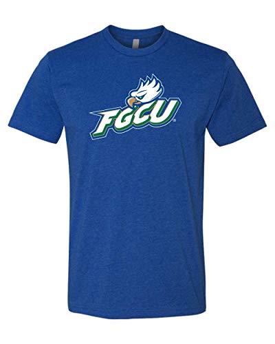 Premium Florida Gulf Coast Eagles Adult Unisex T-Shirt FGCU Logo Apparel Mens/Womens T-Shirt - Royal