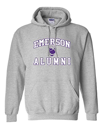 Emerson College Alumni Hooded Sweatshirt - Sport Grey