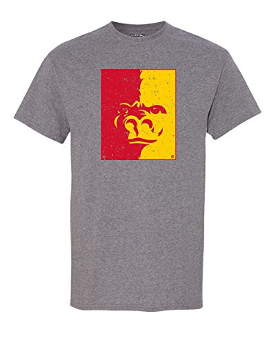 Pittsburg State Pride Gorilla Unisex Short Sleeve T-Shirt - Graphite Heather