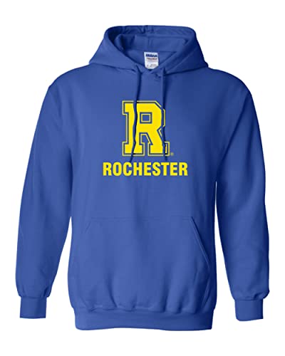University of Rochester Block R Logo Hooded Sweatshirt - Royal