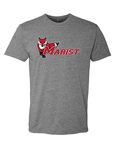 Marist College Full Mascot Exclusive Soft Shirt - Dark Heather Gray