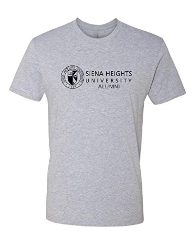 Siena Heights Alumni Black Logo Exclusive Soft Shirt - Heather Gray