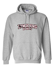 Load image into Gallery viewer, University of Lynchburg Text Hooded Sweatshirt - Sport Grey
