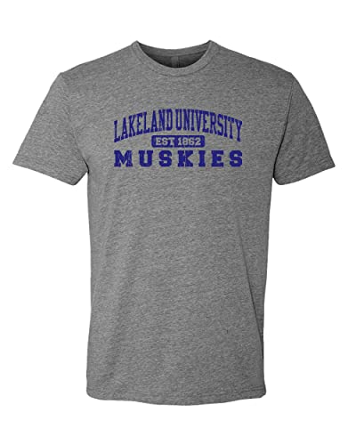 Lakeland University Muskies Soft Exclusive T-Shirt - Dark Heather Gray