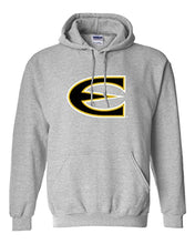 Load image into Gallery viewer, Emporia State Full Color E Hooded Sweatshirt - Sport Grey
