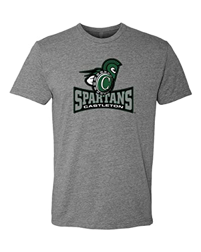 Castleton University Full Mascot Exclusive Soft Shirt - Dark Heather Gray