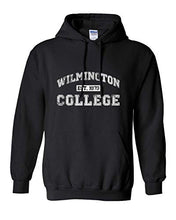 Load image into Gallery viewer, Wilmington College Est 1870 Hooded Sweatshirt - Black
