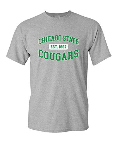 Vintage Chicago State Est 1867 T-Shirt - Sport Grey