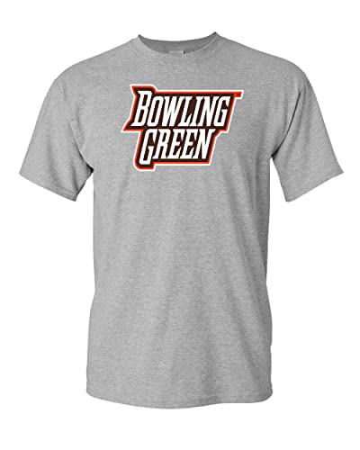 Bowling Green Text Logo Full Color T-Shirt - Sport Grey