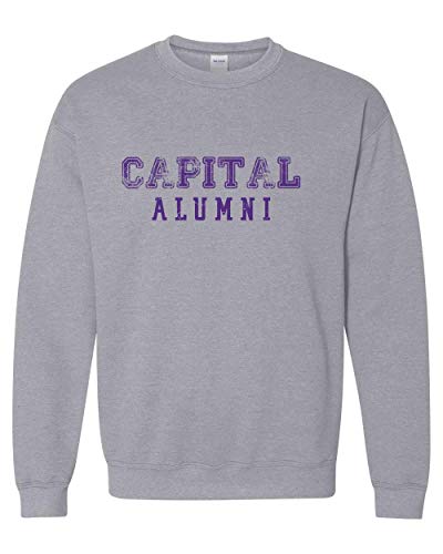 Capital University Crusaders Alumni Crewneck Sweatshirt - Sport Grey