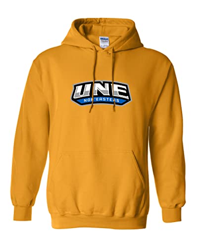 University of New England Nor'easters Hooded Sweatshirt - Gold