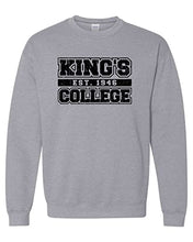 Load image into Gallery viewer, King&#39;s College est 1946 Crewneck Sweatshirt - Sport Grey
