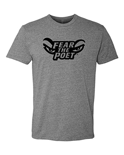 Whittier College Fear The Poet Exclusive Soft Shirt - Dark Heather Gray