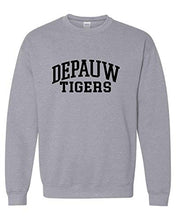 Load image into Gallery viewer, DePauw Tigers Black Ink Crewneck Sweatshirt - Sport Grey
