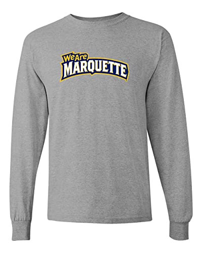 Marquette University We are Marquette Long Sleeve T-Shirt - Sport Grey