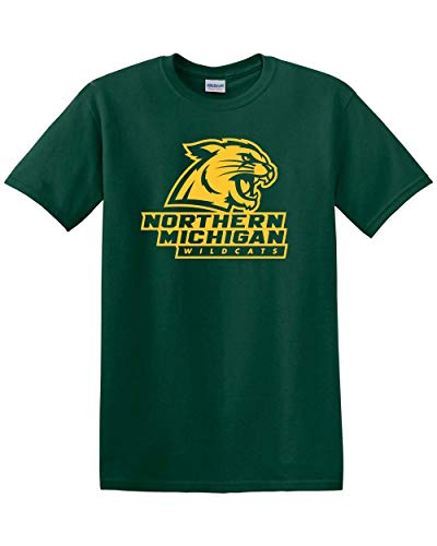 Northern Michigan Wildcats One Color T-Shirt - Forest Green