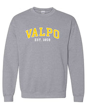 Load image into Gallery viewer, Valparaiso Valpo Est 1859 Crewneck Sweatshirt - Sport Grey
