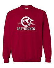 Load image into Gallery viewer, Univ of Indianapolis Greyhounds White Text Crewneck Sweatshirt - Cardinal Red

