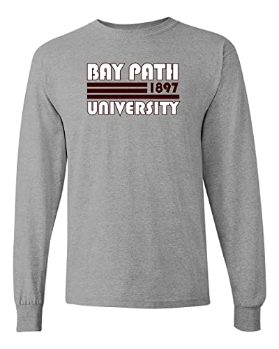 Retro Bay Path University Long Sleeve Shirt - Sport Grey