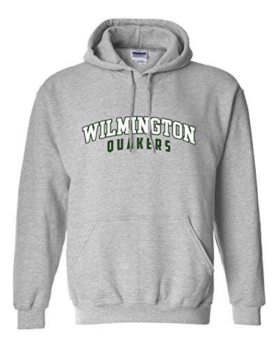 Wilmington Quakers 2 Color Hooded Sweatshirt - Sport Grey