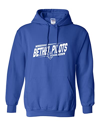 Bethel Pilots Slant One Color Hooded Sweatshirt - Royal