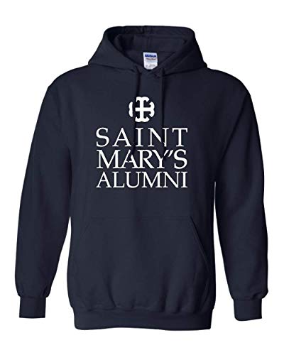 Saint Mary's College 1 Color Alumni Hooded Sweatshirt - Navy