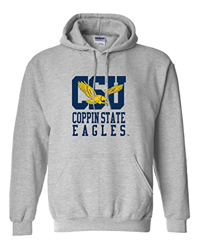Coppin State University Mascot Hooded Sweatshirt - Sport Grey