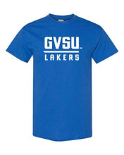 Load image into Gallery viewer, GVSU Lakers Stacked One Color T-Shirt - Royal
