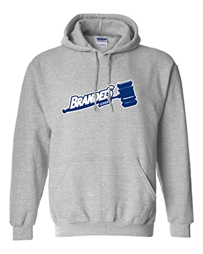 Brandeis University Judges Hooded Sweatshirt - Sport Grey