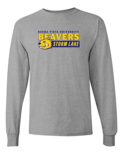 Buena Vista University Beavers Long Sleeve T-Shirt - Sport Grey