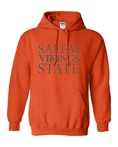 Vintage Salem State University Hooded Sweatshirt - Orange