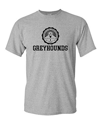 University of Indianapolis Greyhounds Black Seal T-Shirt - Sport Grey