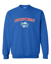 Load image into Gallery viewer, Detroit Mercy Arched Two Color Crewneck Sweatshirt - Royal
