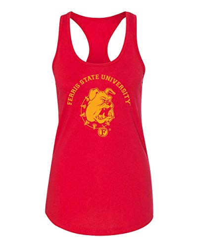 Ferris State University One Color Arched Tank Top - Red