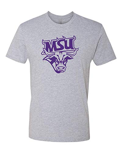 Minnesota State Mankato Purple MSU Exclusive Soft Shirt - Heather Gray