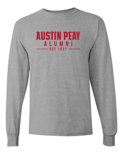 Austin Peay State University Alumni Long Sleeve T-Shirt - Sport Grey