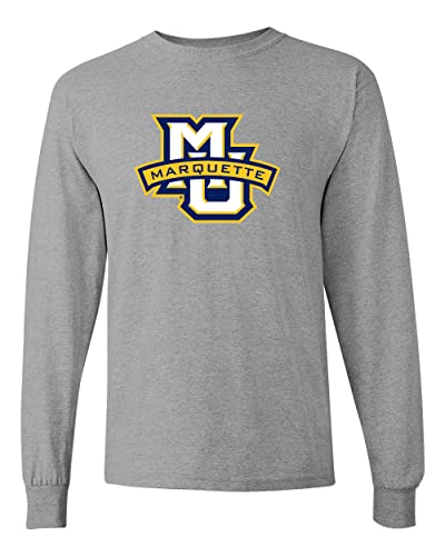 Marquette University Long Sleeve T-Shirt - Sport Grey