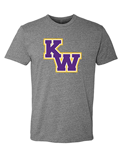 Kansas Wesleyan University KW Soft Exclusive T-Shirt - Dark Heather Gray