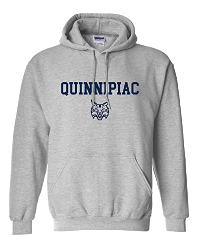 Quinnipiac University Hooded Sweatshirt - Sport Grey