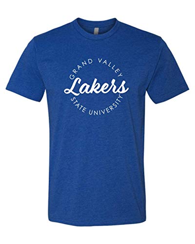Grand Valley State University Circular 1 Color Exclusive Soft Shirt - Royal