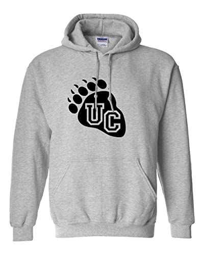 Ursinus College UC Foot Hooded Sweatshirt - Sport Grey
