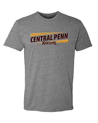Central Penn Knights Slant Text Exclusive Soft Shirt - Dark Heather Gray